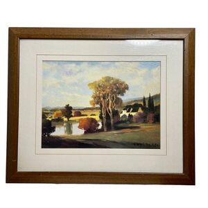 Max Hayslette Avignon Morning Scarce Romantic Signed Art Print 18.5" x‎ 15.5"